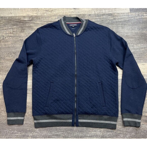 Tommy Hilfiger Men’s Vintage Fit Full Zipper Navy Blue Jacket Size XXL - Picture 11 of 11
